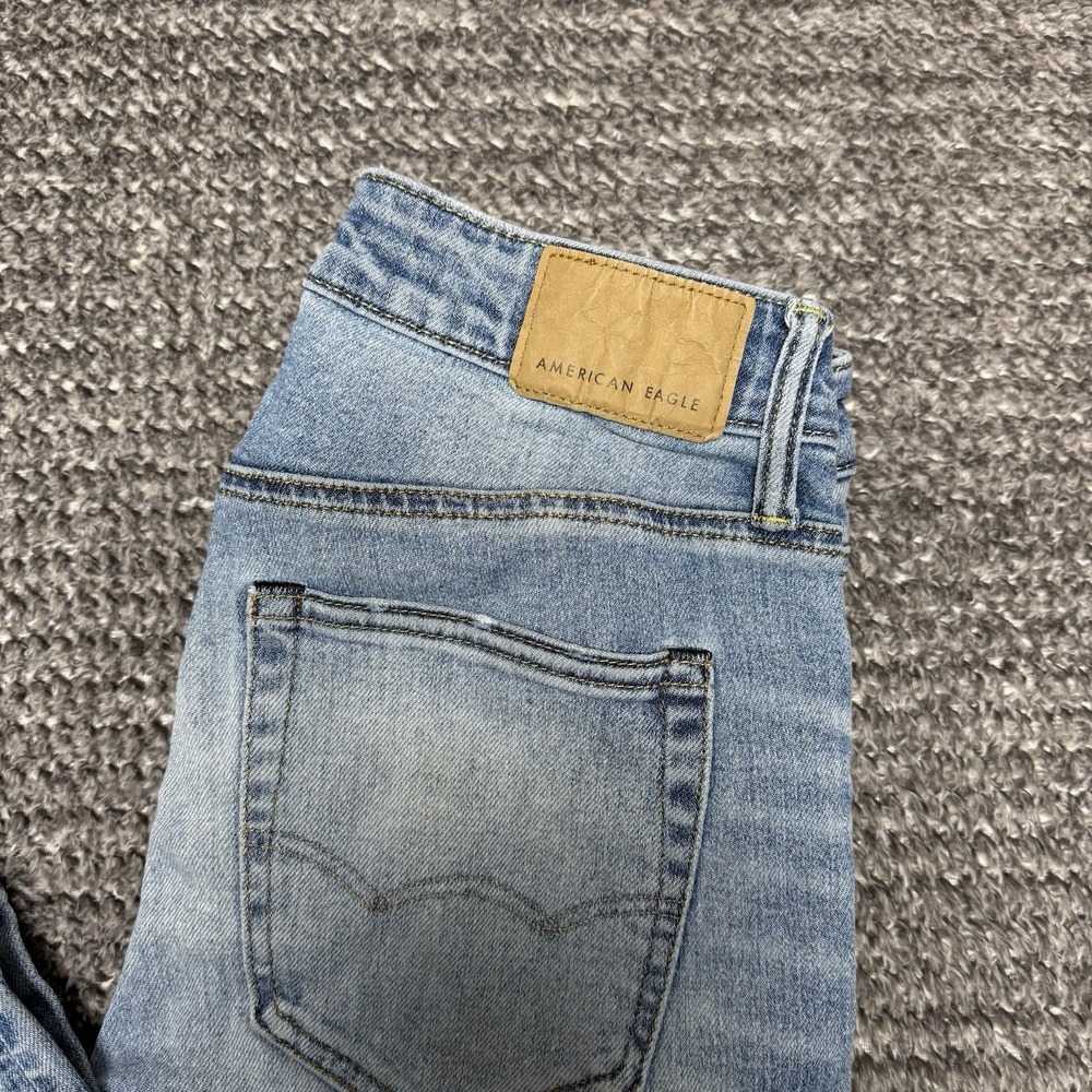 American Eagle Jeans Mens 28x30 Light Wash Airflex+ Athletic Fit Denim Stretch - Picture 4 of 11